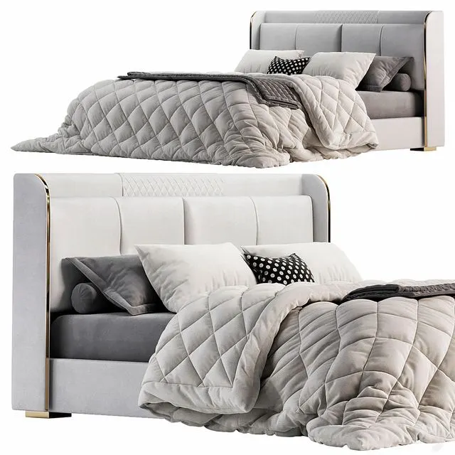 White Wingback Bed By Homary 