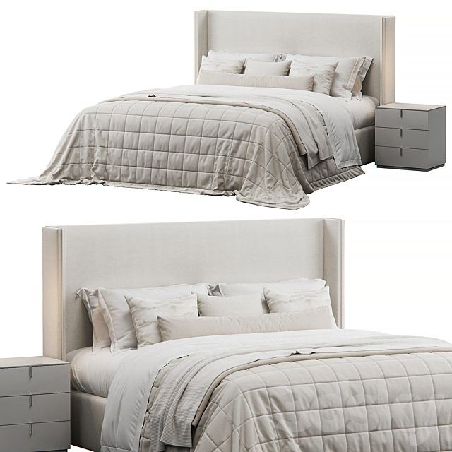 Winged Bed by Lorinzer Living 