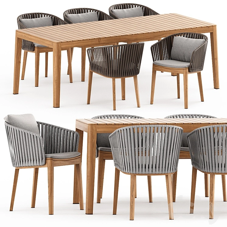 MOOD Chair, MOOD Table by Tribu 