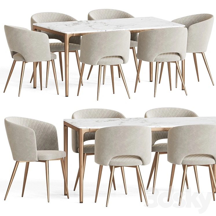 Basel Chair Canto Table Dining Set 