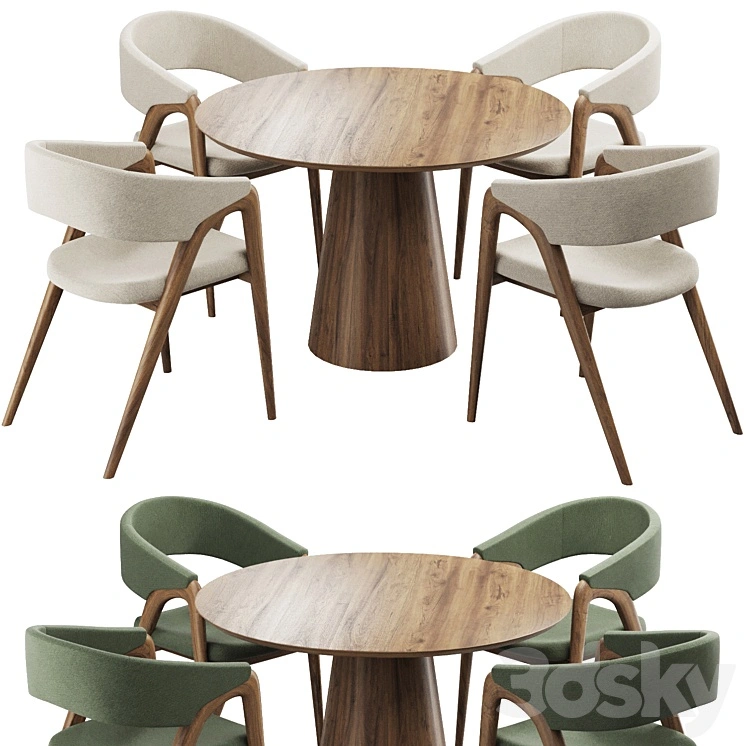 Dining chair and table217 