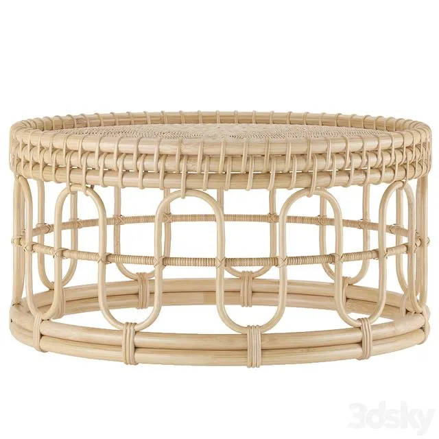 Samson Rattan Coffee Table 80 natural 