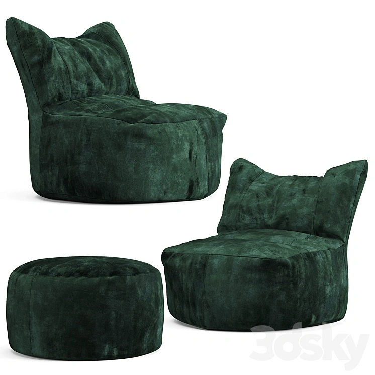 Cierre imbottiti bubba bean bag chair 