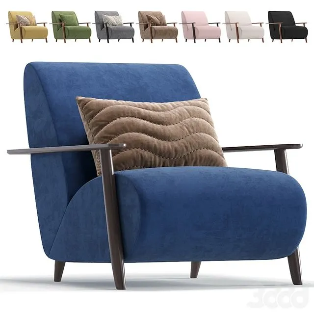 Armchair_Marthan_Beige_Velvet_By_Barcelona_Design_8_Colors_Version 
