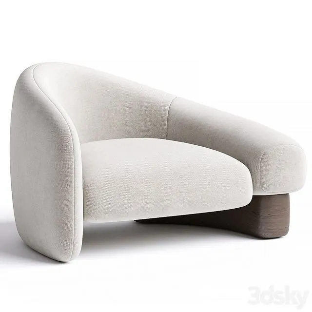 Raphael Navot Acrostic Overlay Armchair Left 