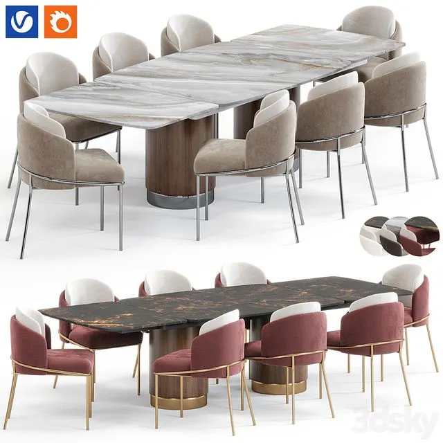 Capella Chair Chara Table By Amgrades 