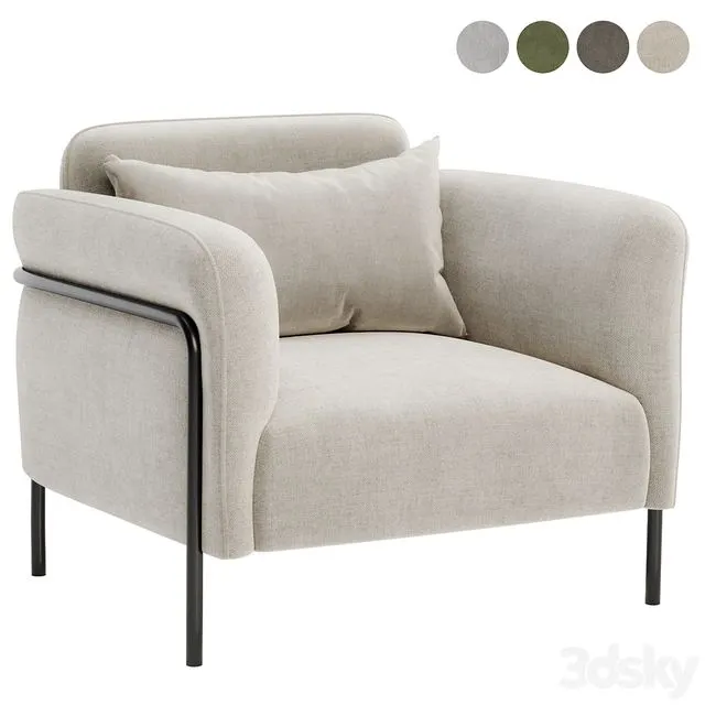 Fauteuil in fluweel Alistair armchair 