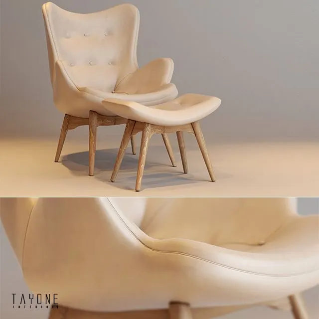 Grant fetherston contour chair replica in leather 