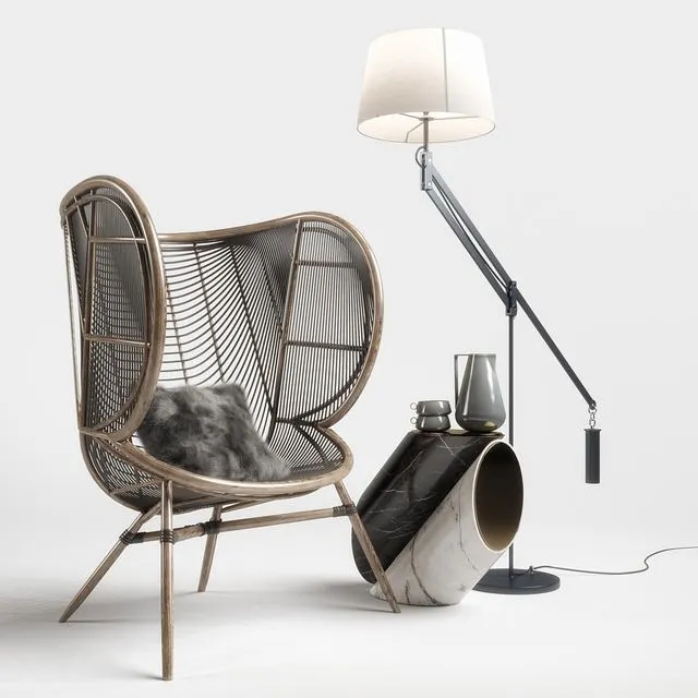 Greige Design Olaf Chair Set 