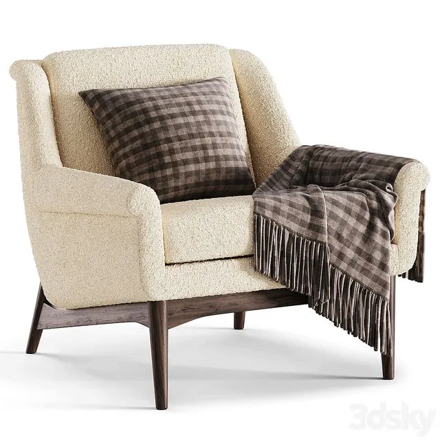 Lulu White Small Armchair 