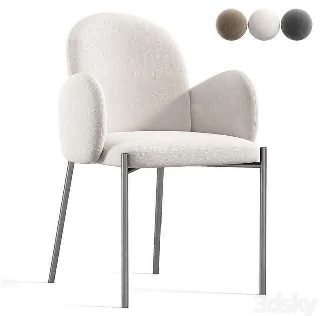 Macy's Cozy White Chair 