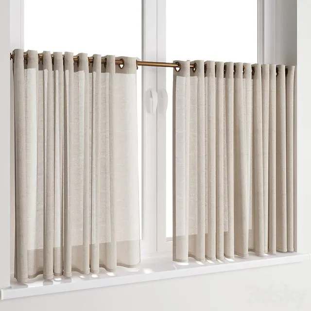 Curtain 54 Short curtains on rings 