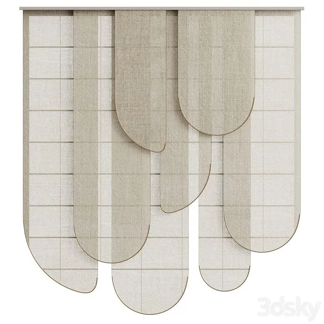 The leaves of the rayon curtain 
