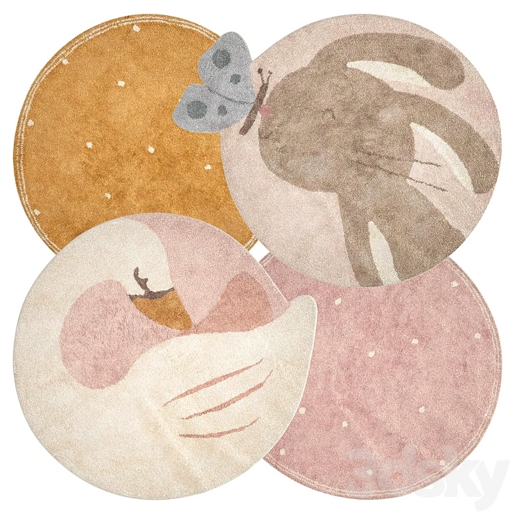 Kids Rugs set, Little Dutch 