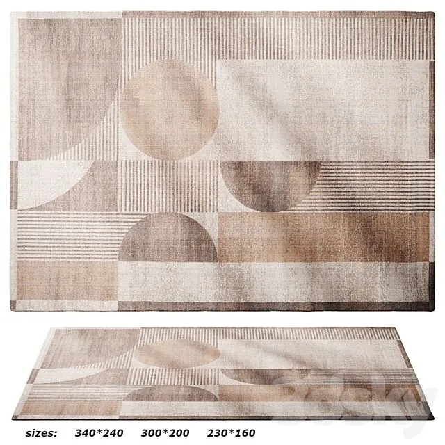 Deco Beige Rug by RUGVISTA 