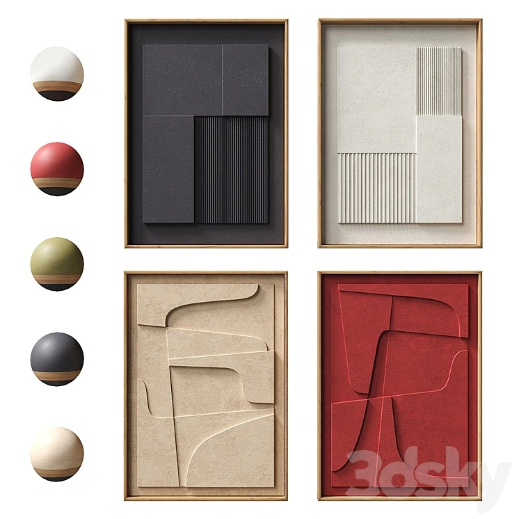 Atelier Plateau. Relief set 16 