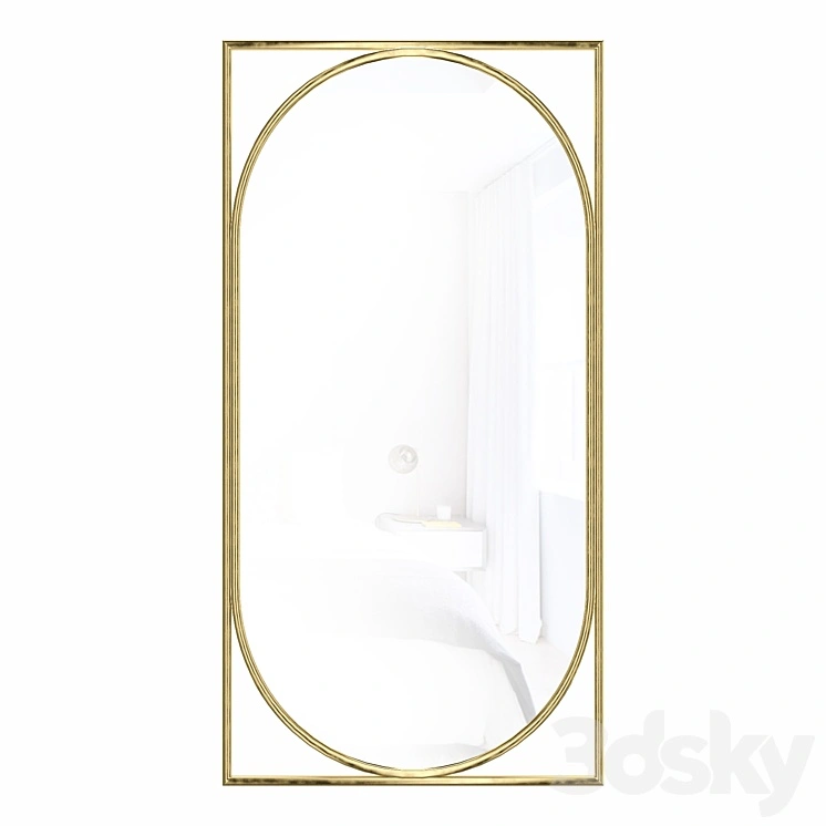 Mirror in metal frame Barton 
