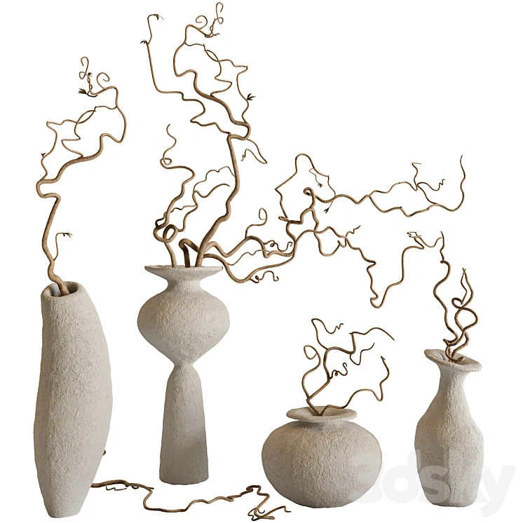 Branches and vases set 