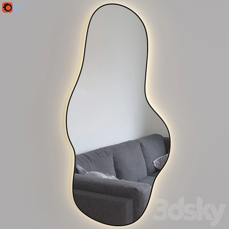 Figured mirror with lighting Atmosfera Extra 