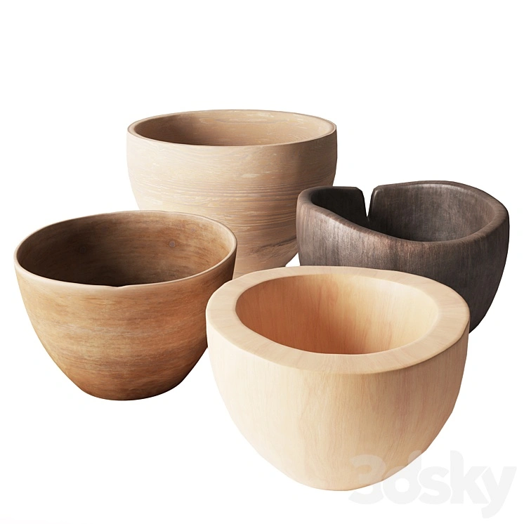 Turned Wooden Bowls 