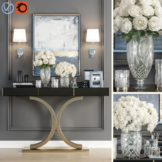 Crystal Vase Decoration set 05 