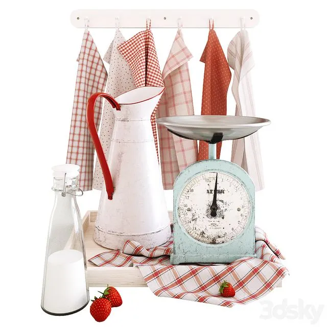 Decorative set with strawberry 