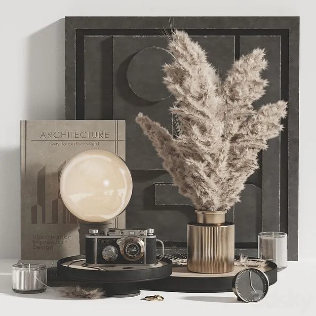 Pampas decor set 