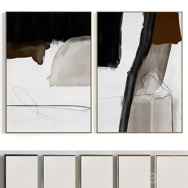 Plaster Two Photo Frame E-104 