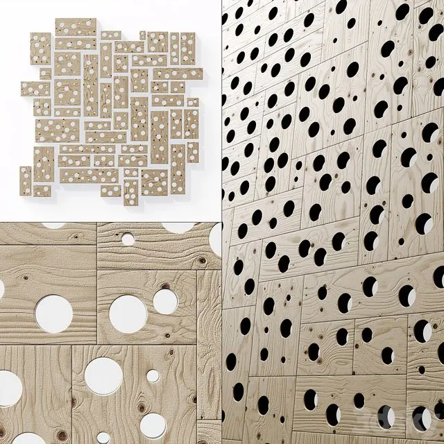 Panel_wood_board_hole_n1_Panel_from_wooden_boards_with_hole_#_1 