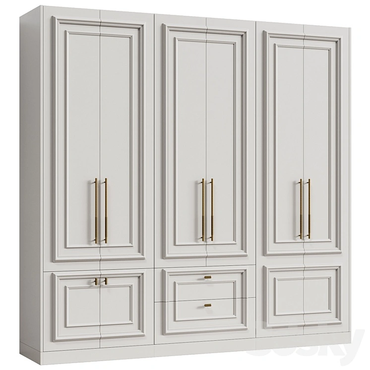 Modular wardrobe in neoclassical style 11 