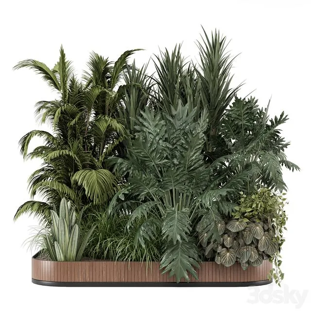 Outdoor Garden Set Bush and Tree 2565 