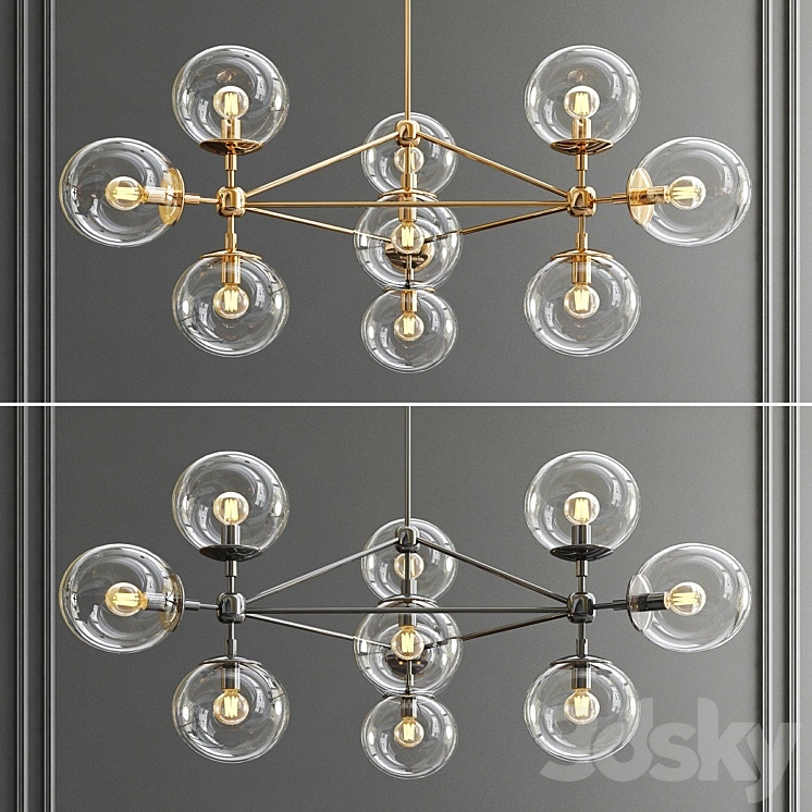 Modo 10 Bulb Chandelier 