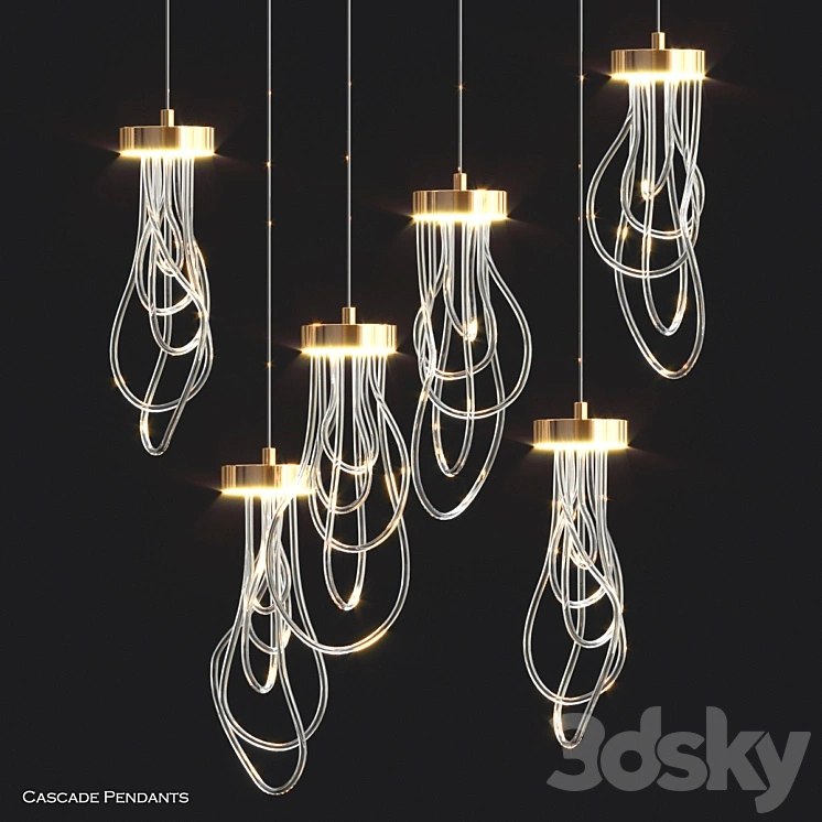Cascade Pendants by Morghen Studio 
