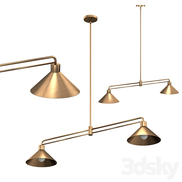 Andre Brass 2-Light Pendant 