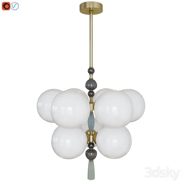 Hanging chandelier Odeon Light Exclusive Palle 5405-9 