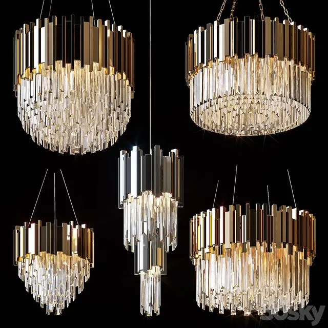 Hanging chandeliers BARCLAY 
