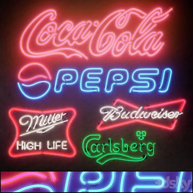 Light modules. Set 15. Neon 