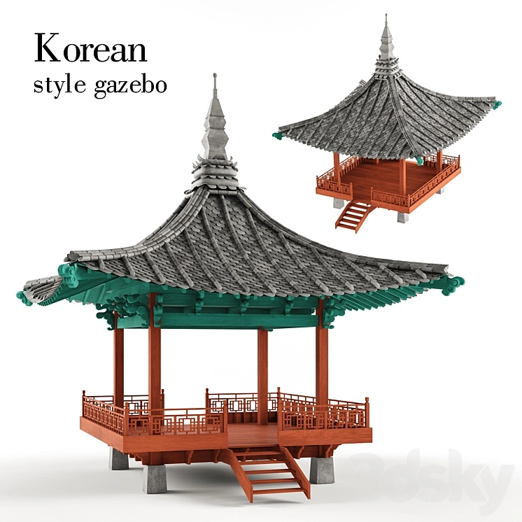 Korean style gazebo 