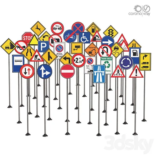 Street sign-set 01 