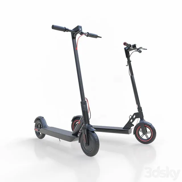 Set_of_electric_scooters_Xiaomi_Mijia_Scooter,_Unicool_Foldable 