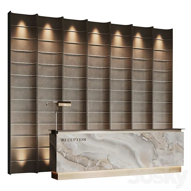 Beige Marble Hotel Reception 