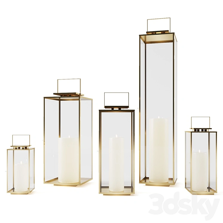Rh AMALFI LANTERN 