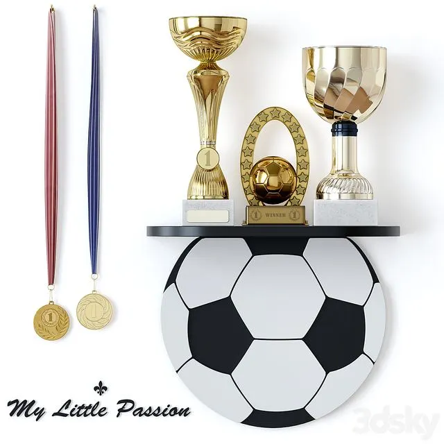 Sports awards and cups. Decor 