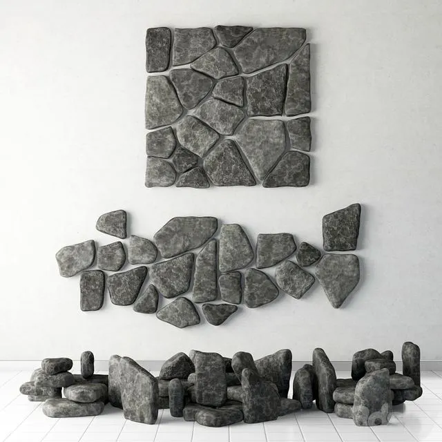 Stone panel chip collection 