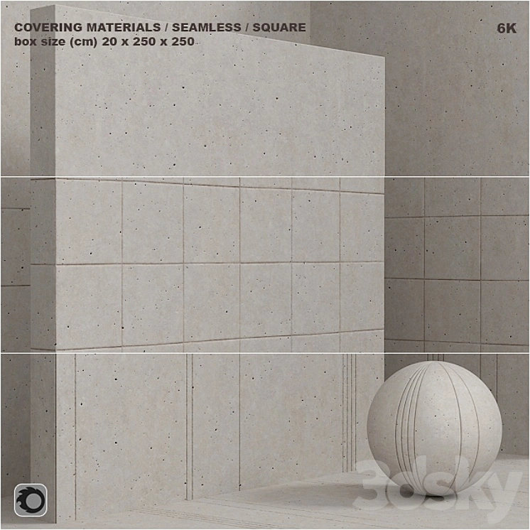 Material (seamless) - plaster, concrete, panel set 95 