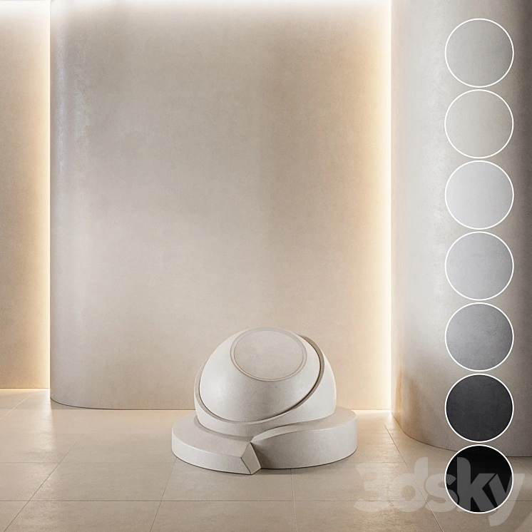 decorative plaster | Concrete set (seamless) | 07 