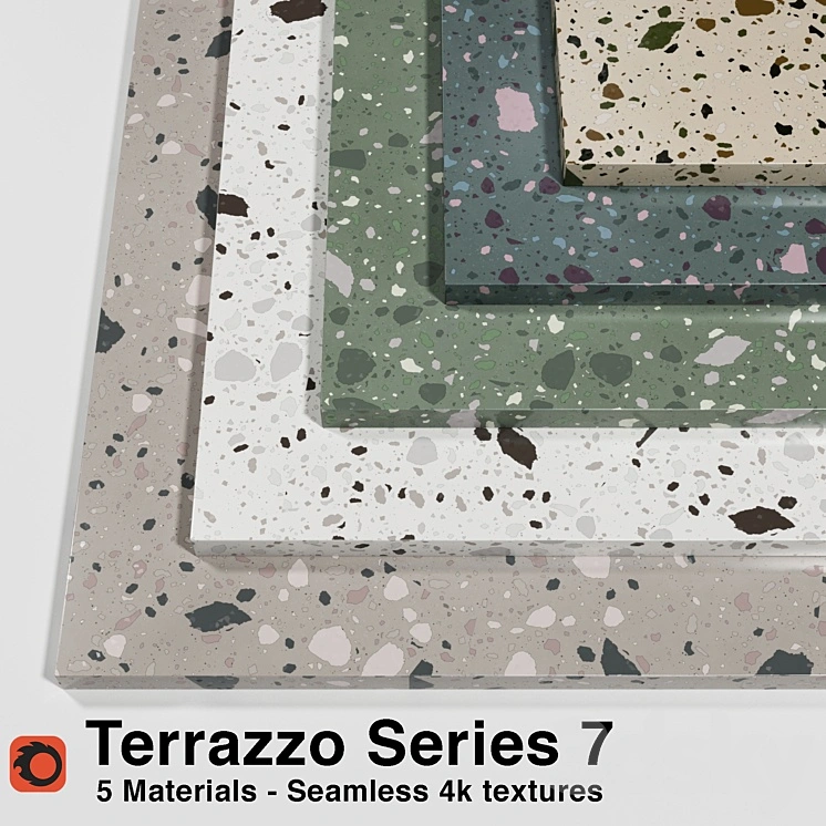 Terrazzo - Series 7 (5 Seamless Materials) 