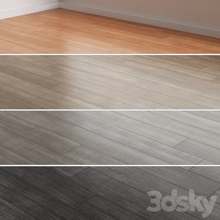 Oak Flooring 4 colors 5 installation styles 09 