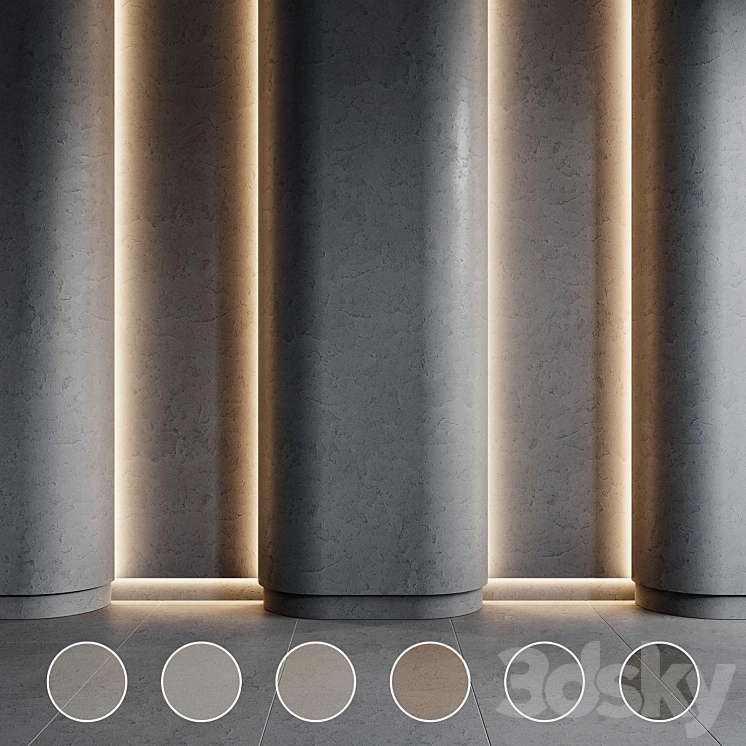 concrete set | decorative plaster | 2 