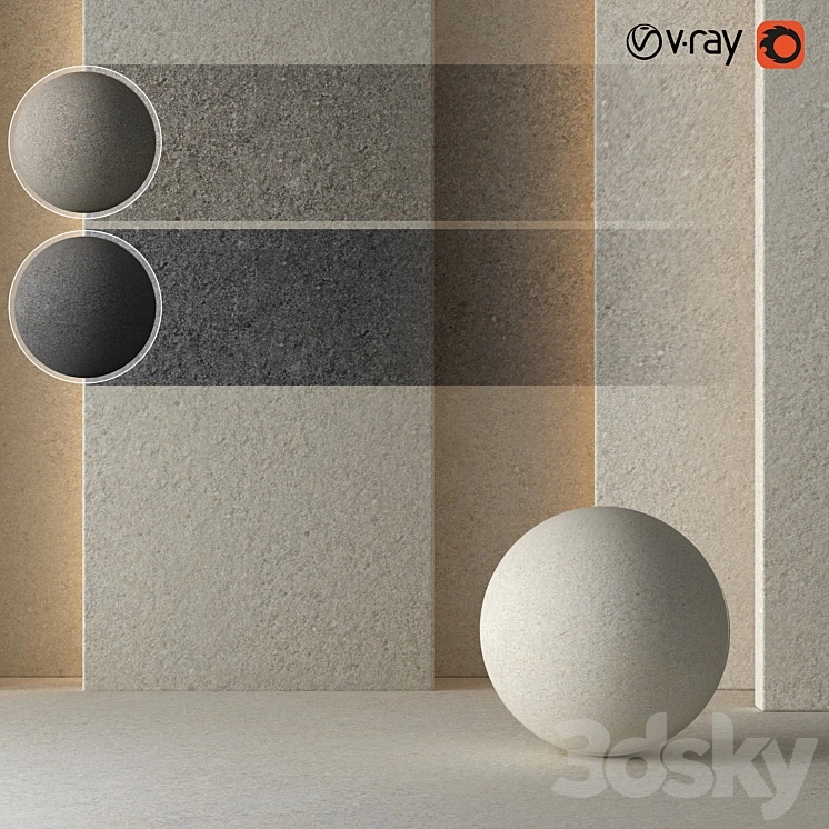 3 Plaster Concrete Material 8K (Seamless - Tileable) DrCG No 59 